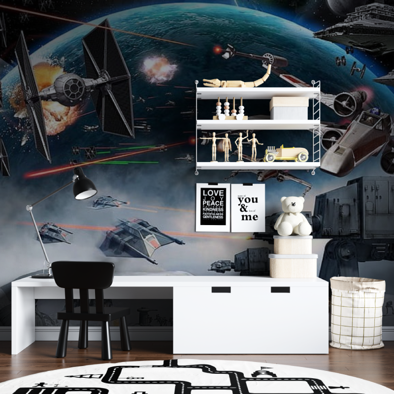 Panoramic Star Wars Mural Wallpaper