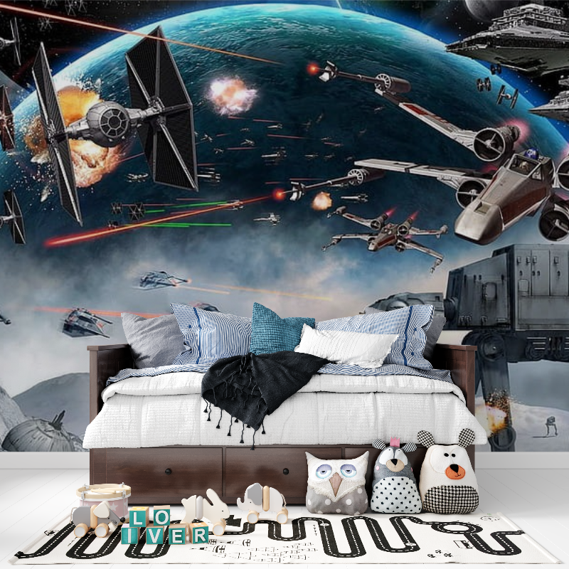 Panoramic Star Wars Mural Wallpaper