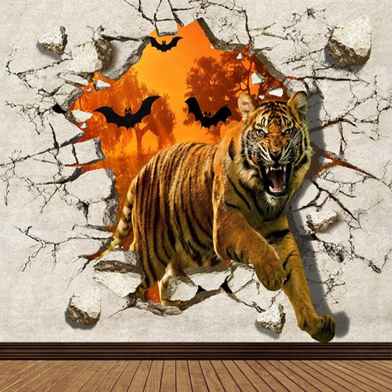 3D Tiger Wallpaper | Murals Wallpaper