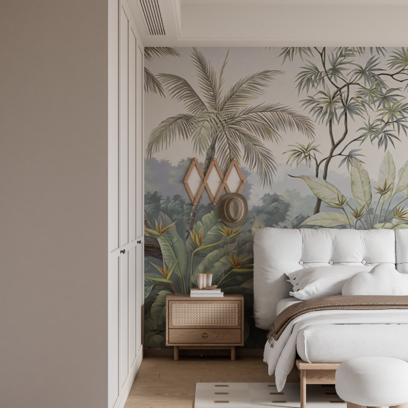 Tropical & Trees Decor Mural Wallpaper