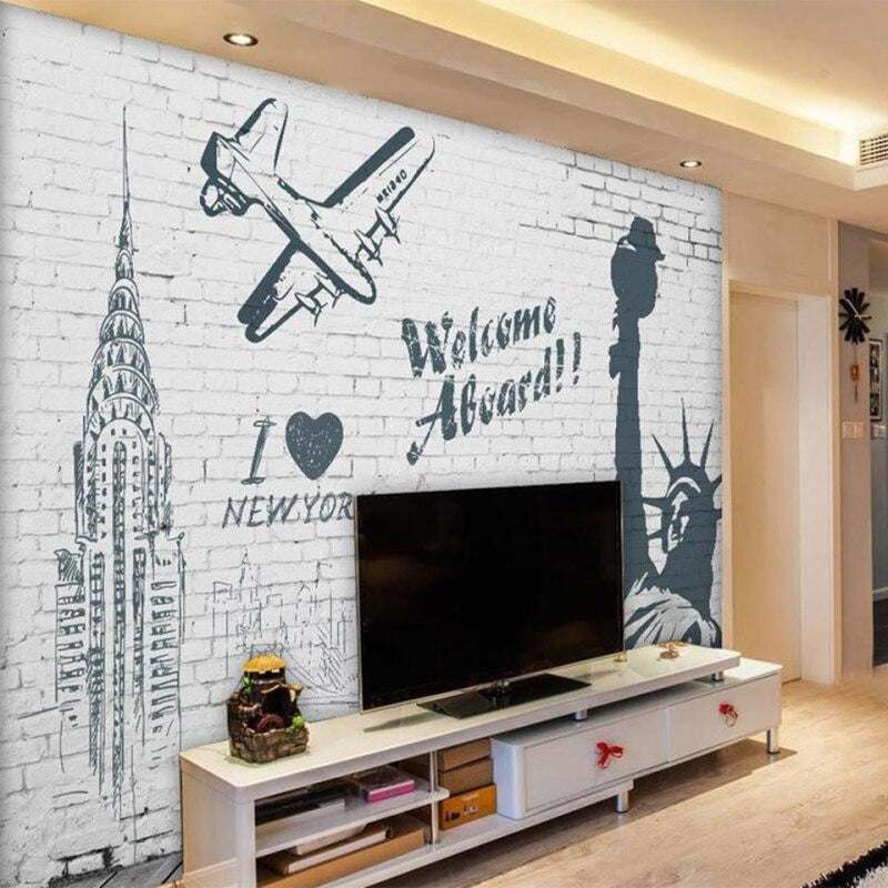 New York Peel and Stick Wallpaper | Murals Wallpaper