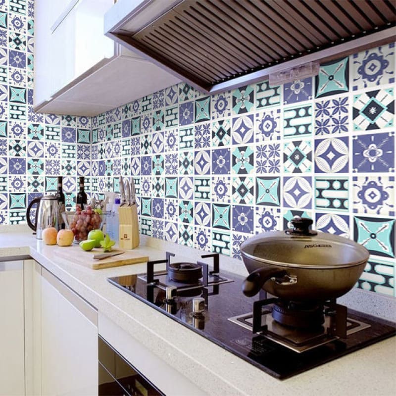 Colorful Cement Tile Wallpaper | Murals Wallpaper