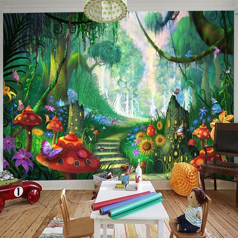 Fairy Mushroom Wallpaper | Murals Wallpaper