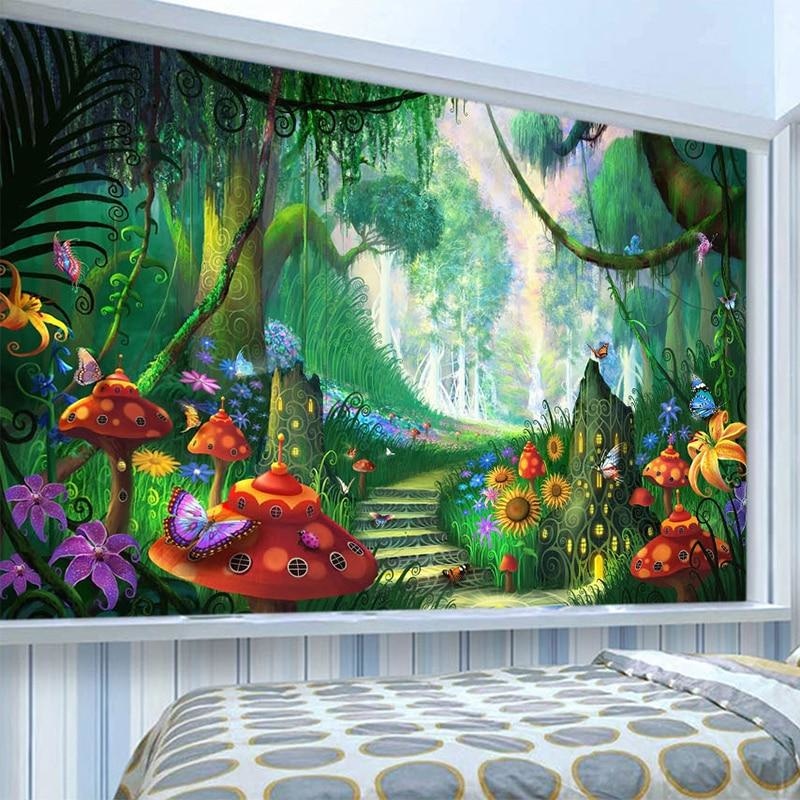 Fairy Mushroom Wallpaper | Murals Wallpaper