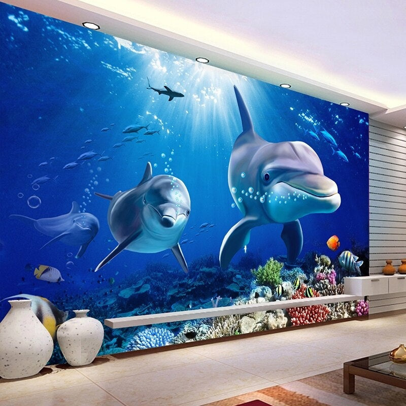 Dolphin Wallpaper 4 Walls | Murals Wallpaper