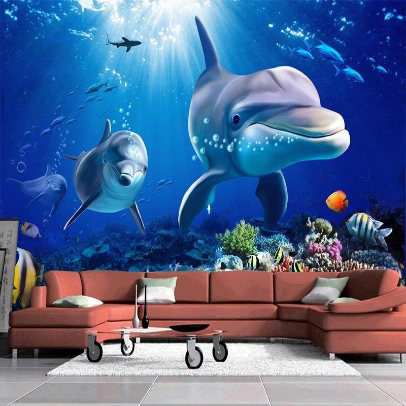 Dolphin Wallpaper 4 Walls | Murals Wallpaper