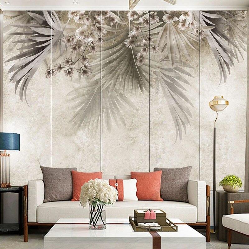 Beige Leaf Wallpaper | Murals Wallpaper