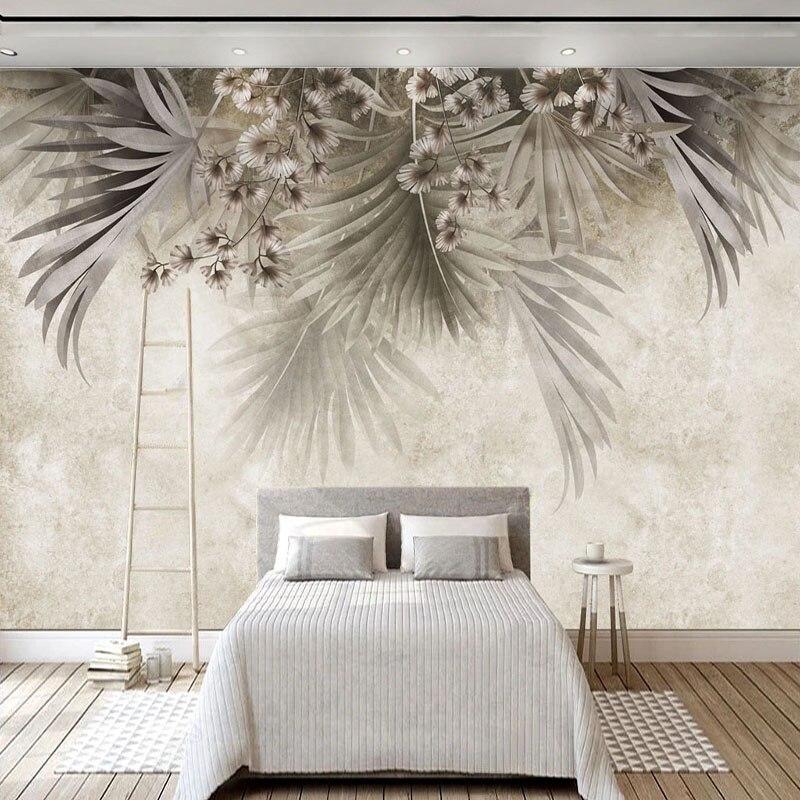 Beige Leaf Wallpaper | Murals Wallpaper