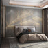 Gold and Grey Leaf Mural Wallpaper