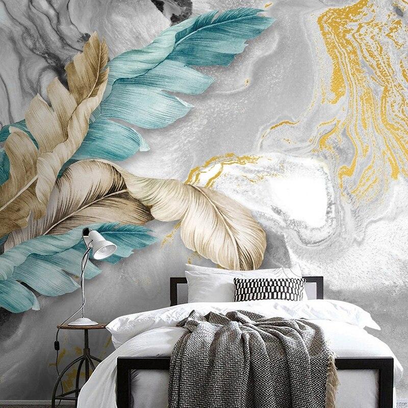 Headboard Leaf Wallpaper | Murals Wallpaper