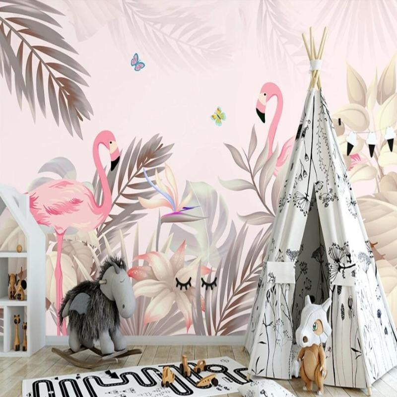 Tapeten Flamant Rose Vintage