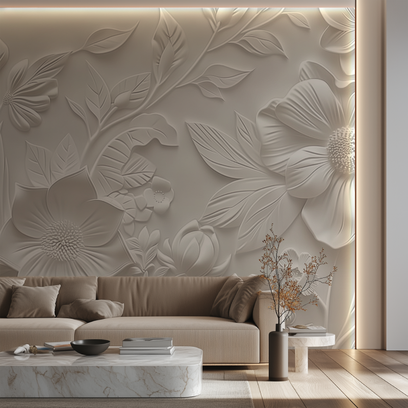 Panorama-Blumentapete