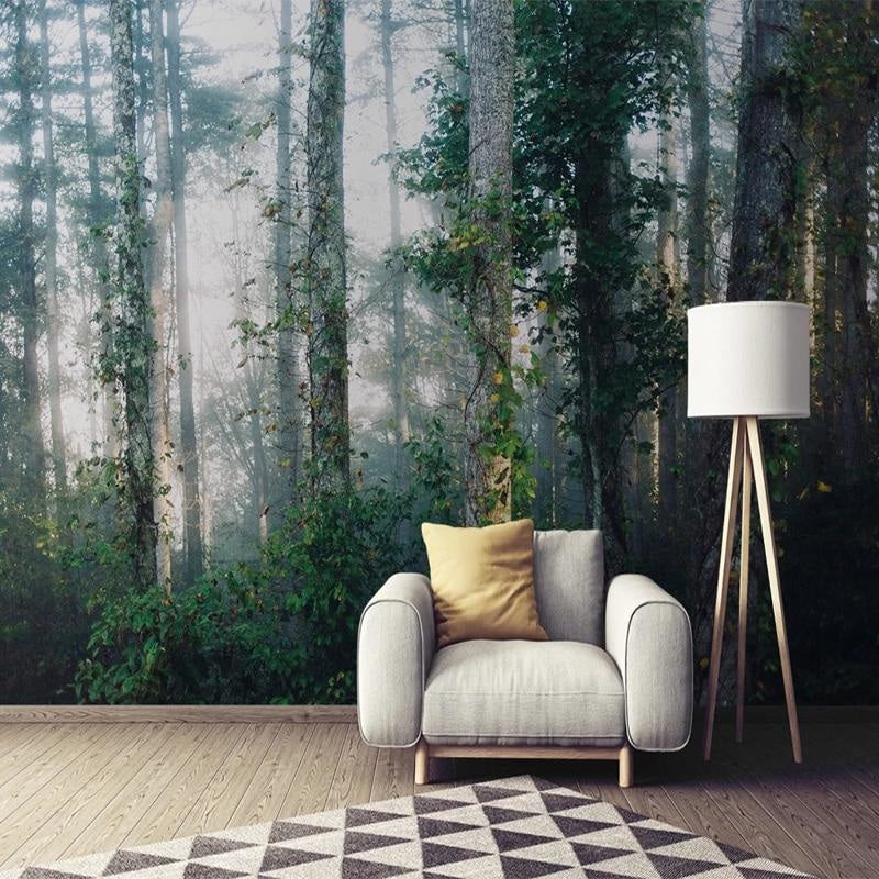Mist Forest Wallpaper | Murals Wallpaper