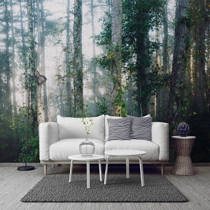 Mist Forest Wallpaper | Murals Wallpaper