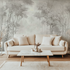 Mural Trendy Sepia Forest Wallpaper