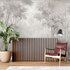 Mural Trendy Sepia Forest Wallpaper