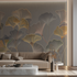 Mural Trendy Golden Ginkgo Wallpaper