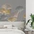 Mural Trendy Golden Ginkgo Wallpaper