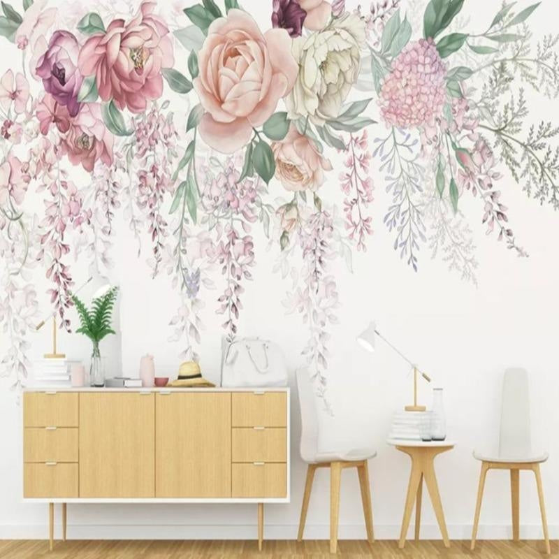 Papier Peint Grosse Fleur Pastell