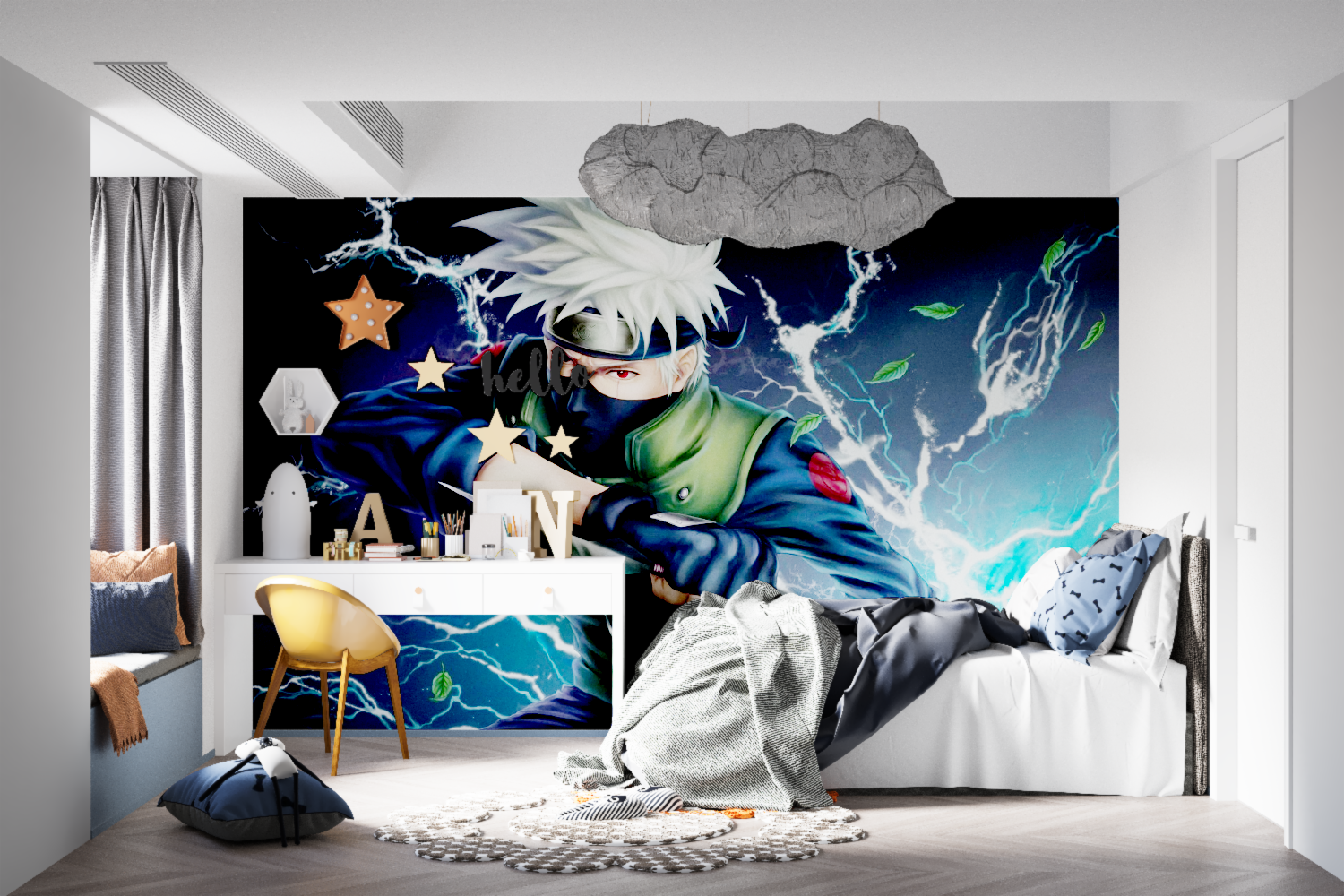 Mural Naruto Manga Wallpaper
