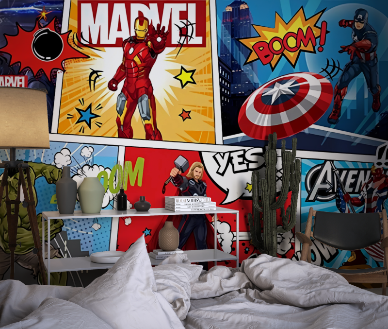 Marvel Avengers Mural Wallpaper