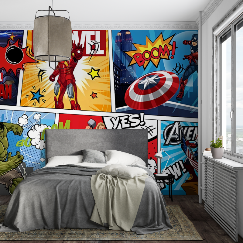 Marvel Avengers Mural Wallpaper