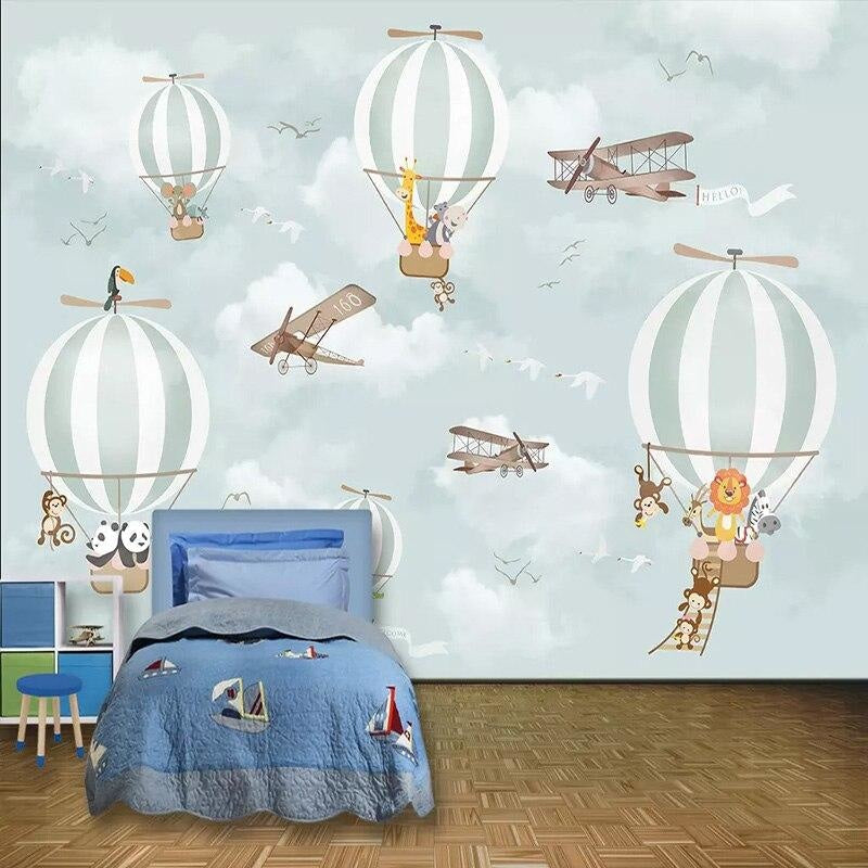 Papier Peint Motiv Montgolfière