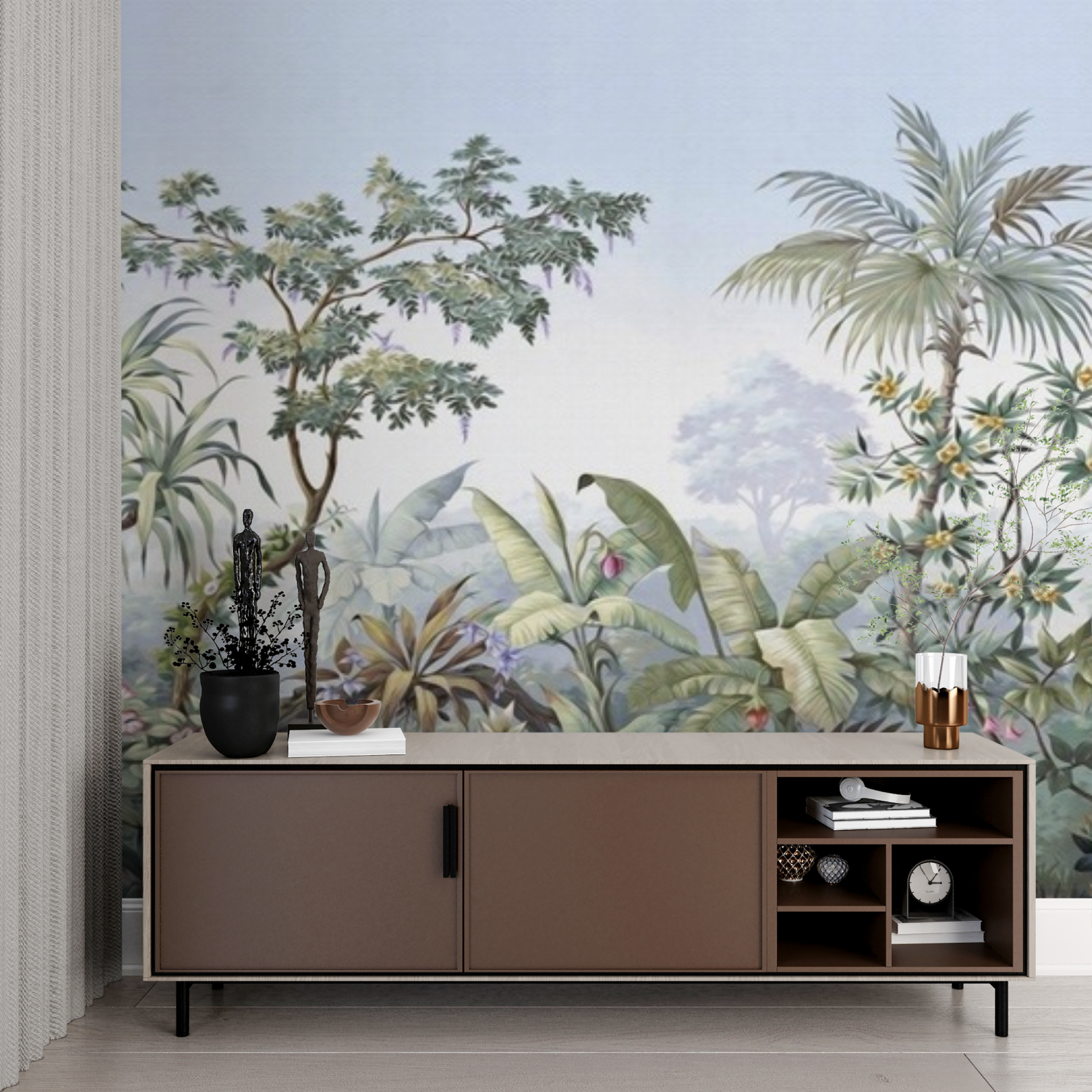 Mural Jungle Nature Wallpaper