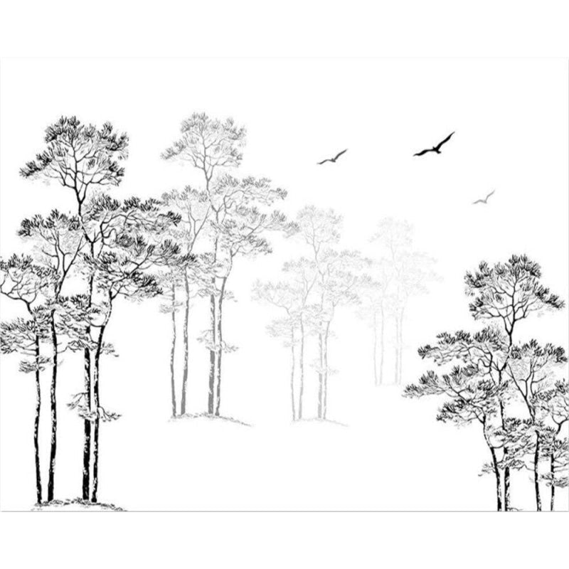 Papier Peint Noir und Blanc Forêt