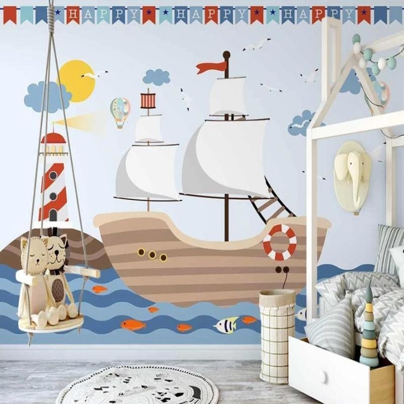 Small Boat Wallpaper | Murals Wallpaper