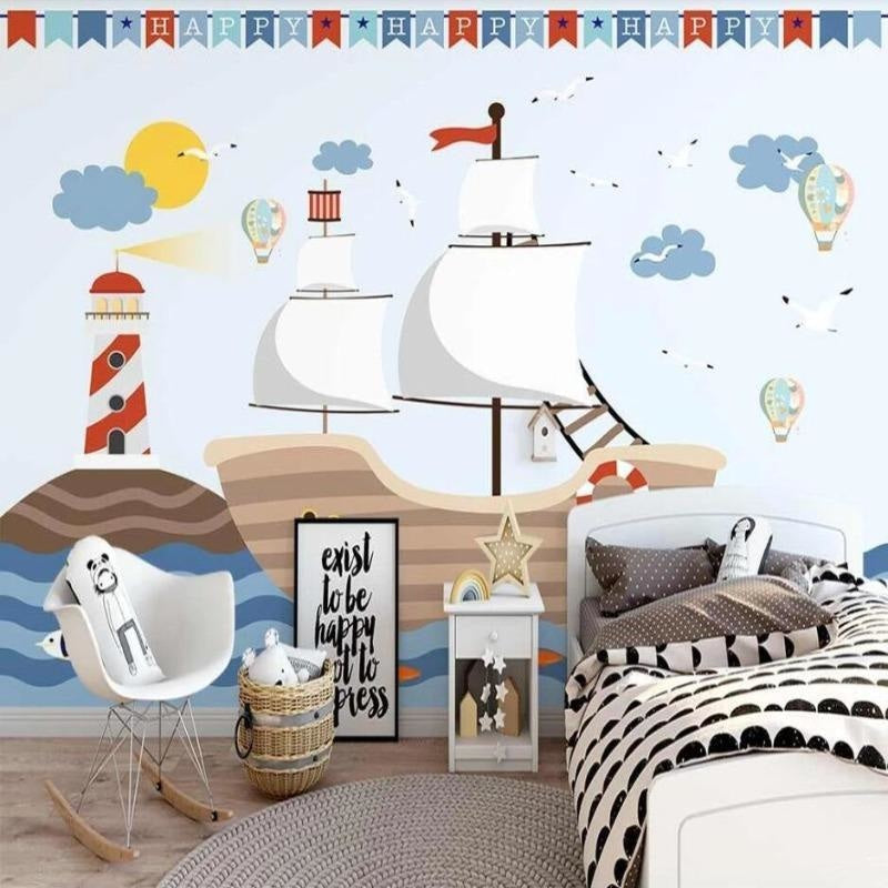 Small Boat Wallpaper | Murals Wallpaper