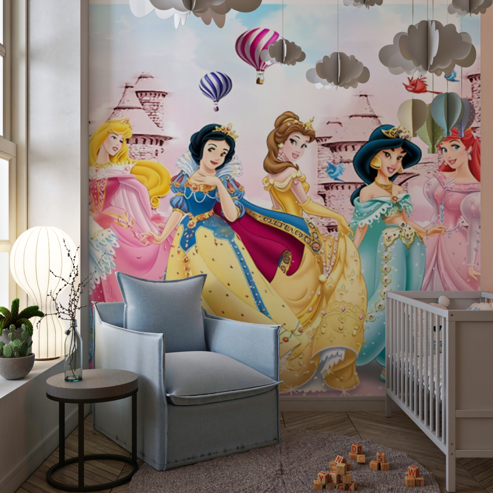 Wandbild mit Disney-Prinzessinnen