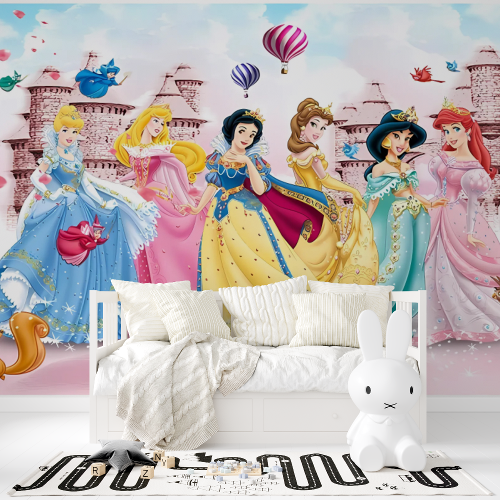 Wandbild mit Disney-Prinzessinnen