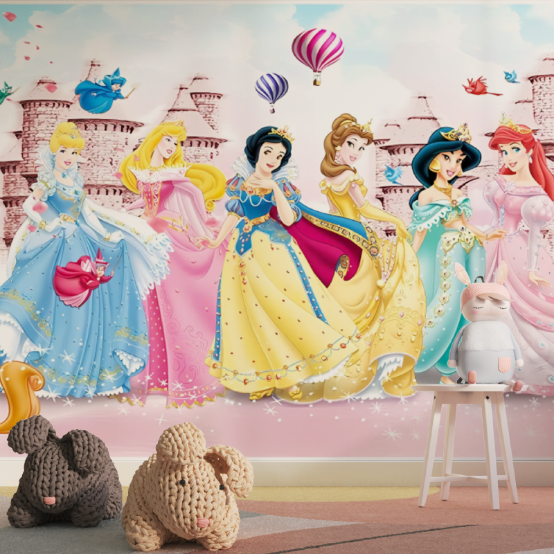 Wandbild mit Disney-Prinzessinnen