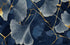 Mural Midnight Blue and Gold Wallpaper