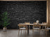 Black Brick Effect Wallpaper | Murals Wallpaper