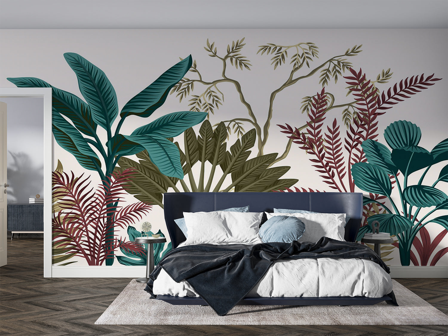 Terracotta Leaf Wallpaper | Murals Wallpaper