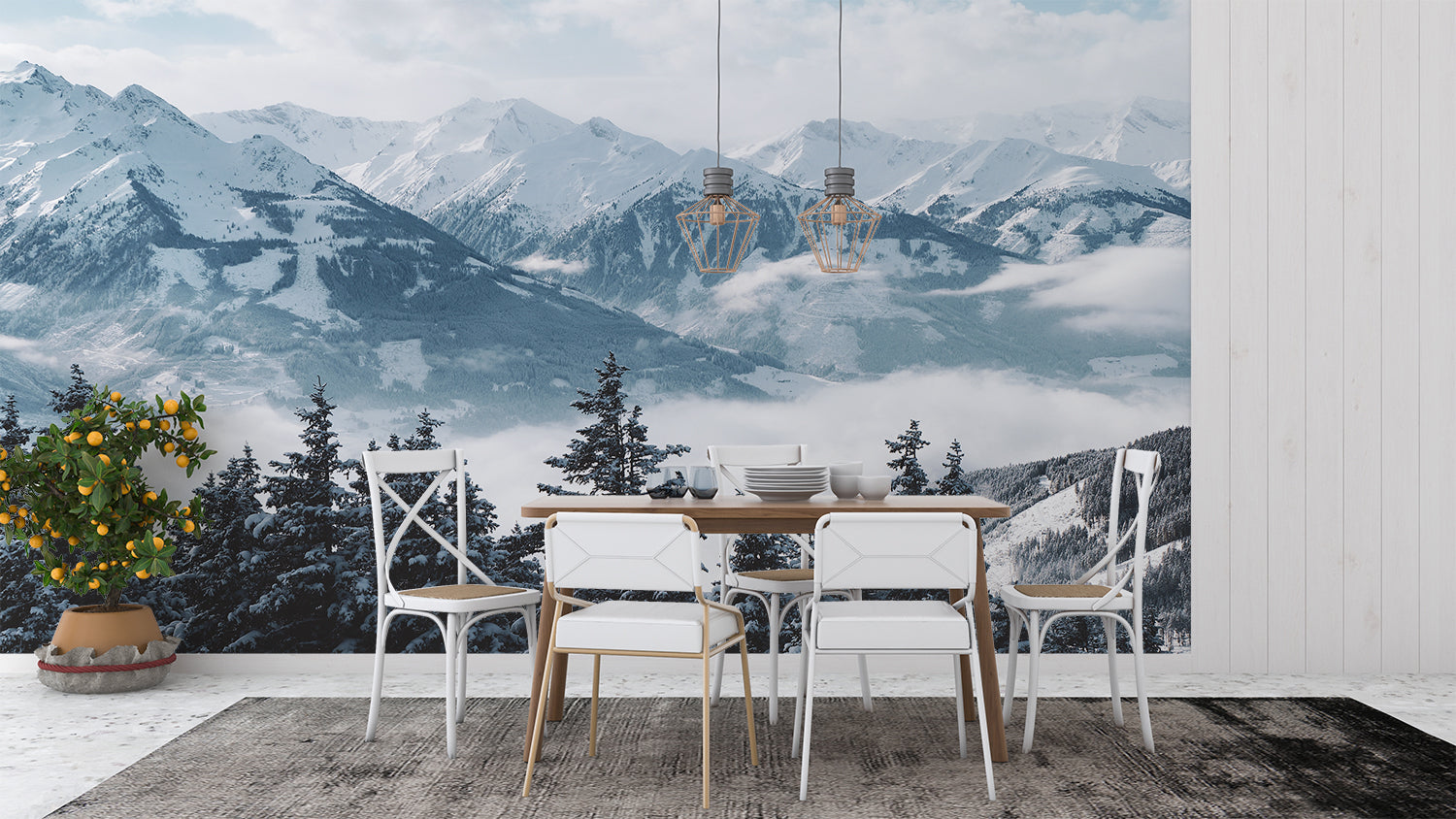 Snowy Forest Wallpaper | Murals Wallpaper