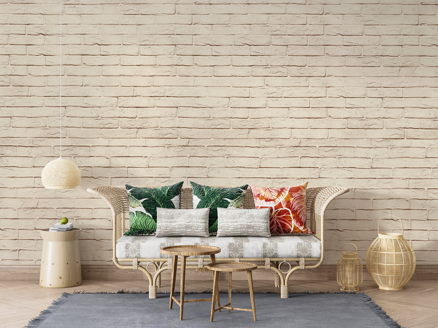 Beige Brick Wallpaper | Murals Wallpaper