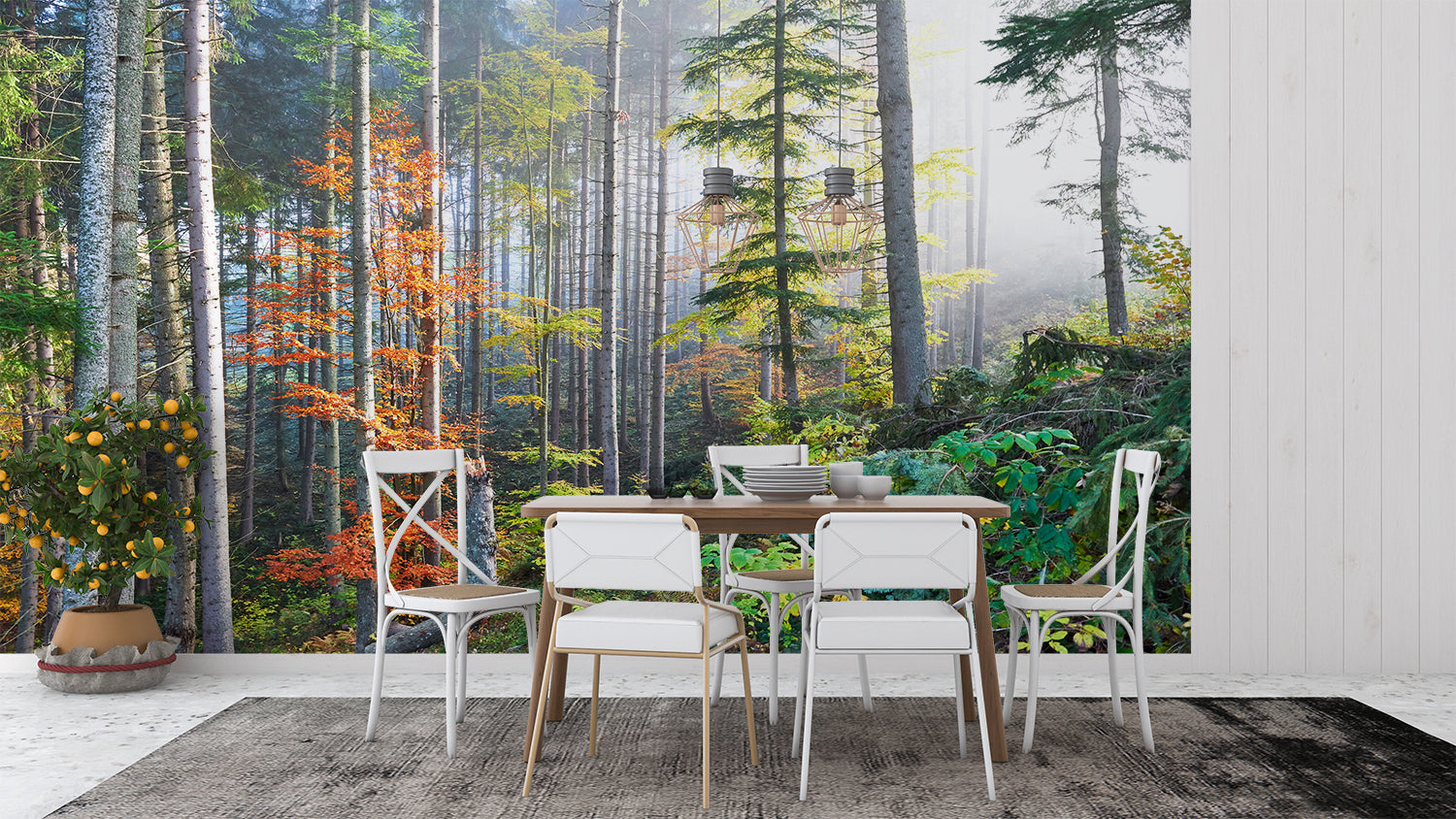 Wald-Tapeten-Wandbild