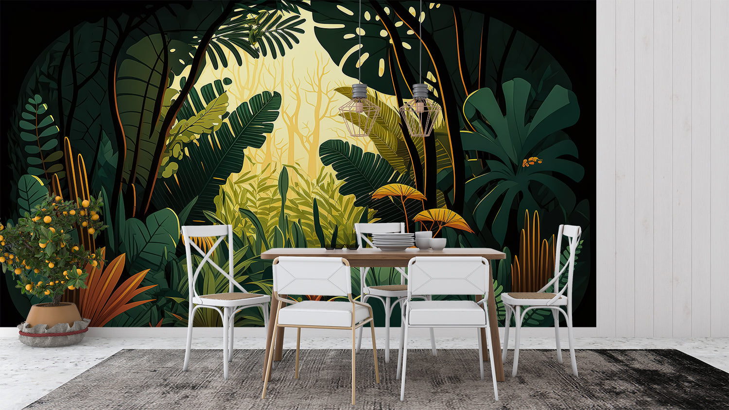 Tropical Forest 3D Wallpaper | Murals Wallpaper