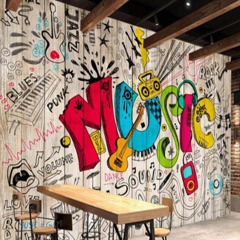 Music Wallpaper Wall Tag | Murals Wallpaper