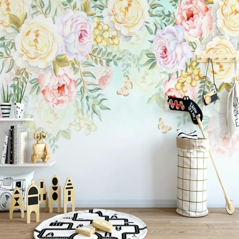 Giant Floral Wallpaper | Murals Wallpaper