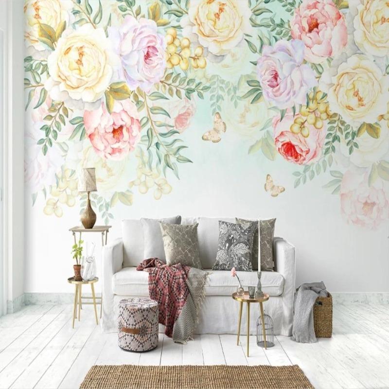 Giant Floral Wallpaper | Murals Wallpaper