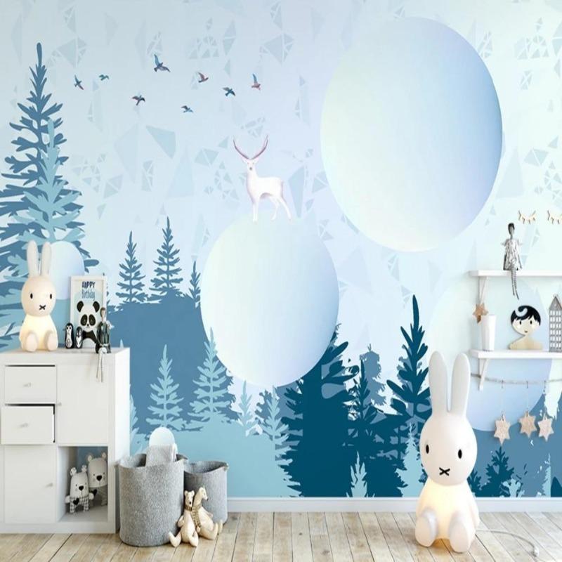 Classic Boy Wallpaper Blue Party | Murals Wallpaper