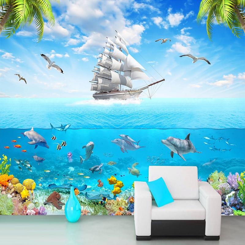 Marine Dolphin Wallpaper | Murals Wallpaper