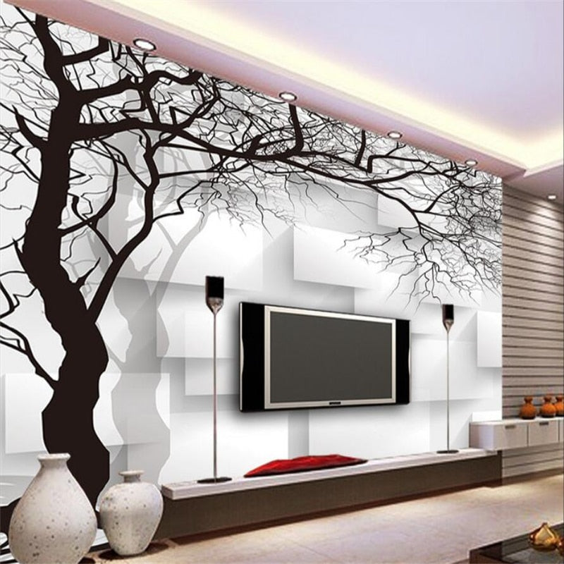 Black and White Tree Branch Wallpaper | Murals Wallpaper