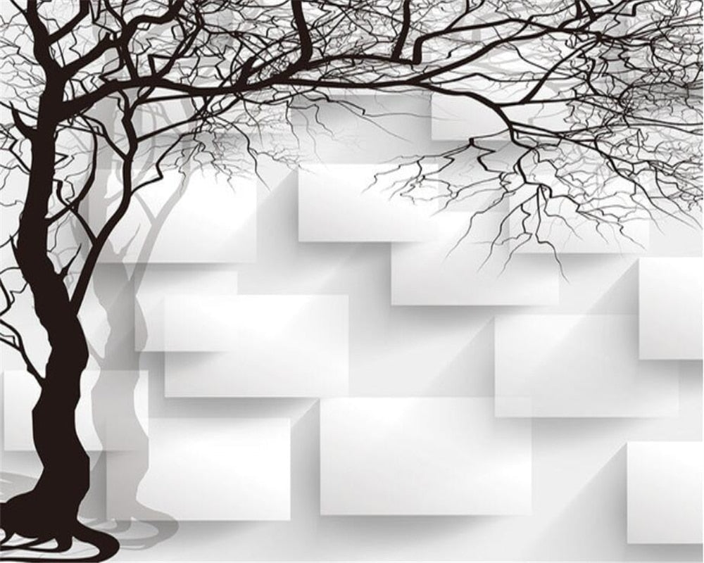 Black and White Tree Branch Wallpaper | Murals Wallpaper