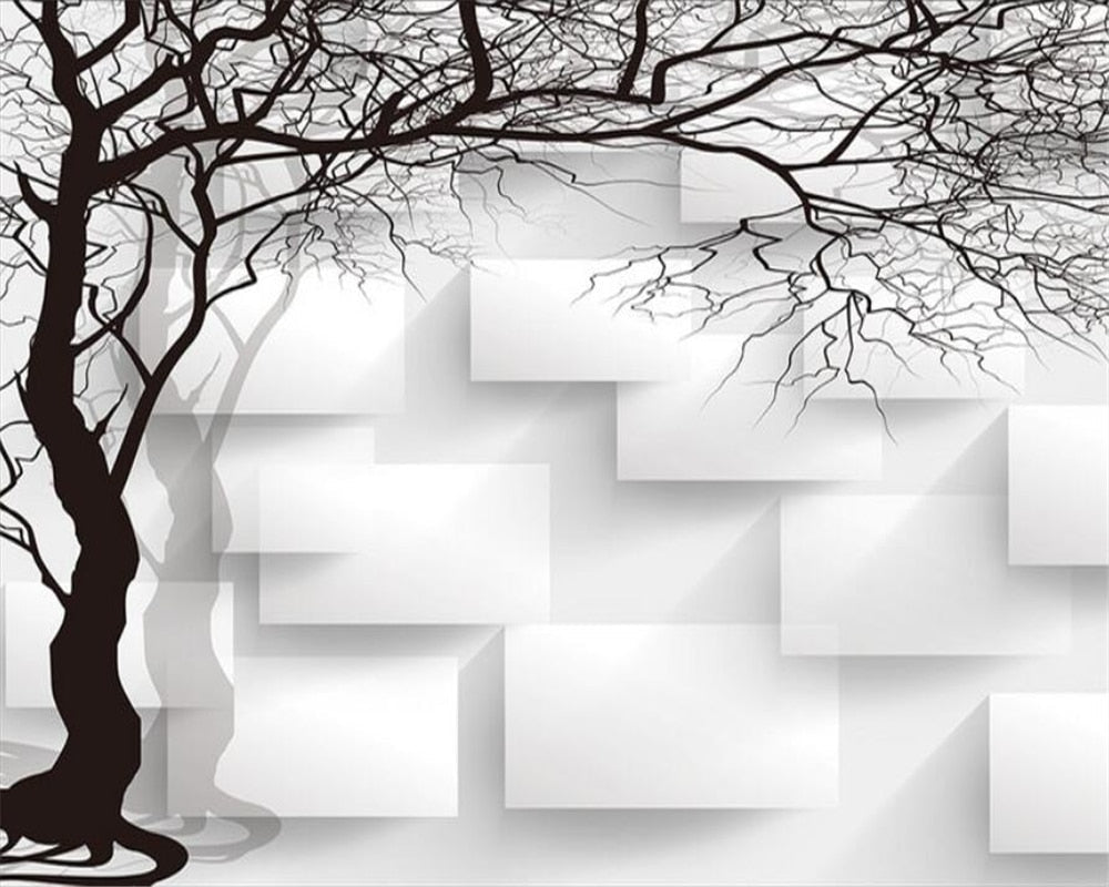 Black and White Tree Branch Wallpaper | Murals Wallpaper
