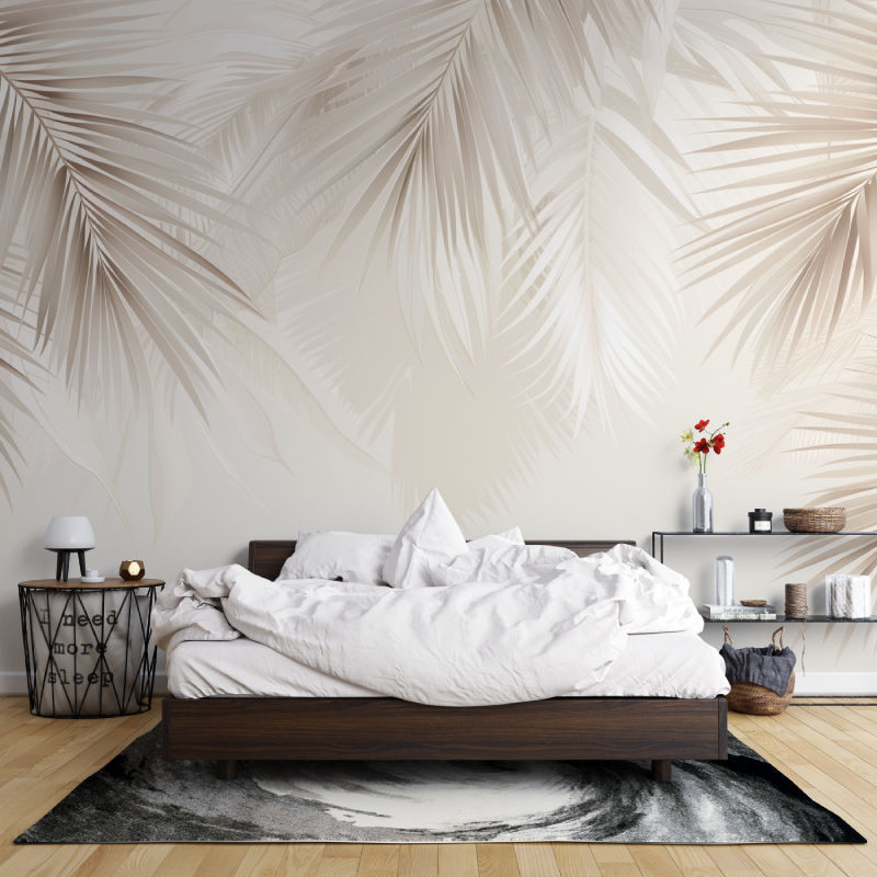 Aquarell Beige Wasserlandschaft Fototapete